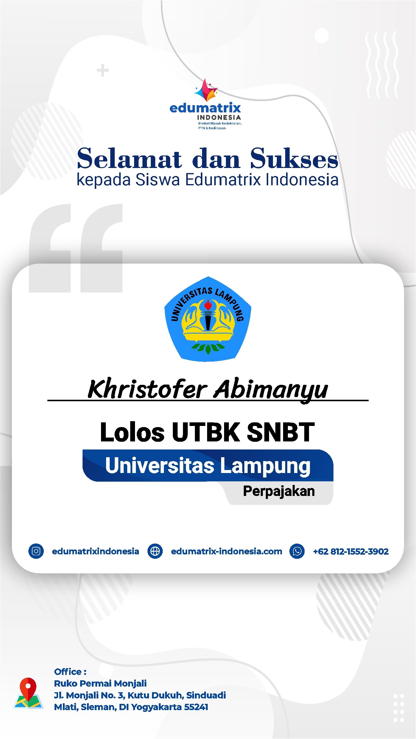 Khristofer Abimanyu potrait